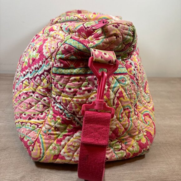 Retired Vera Bradley Petal Pink Large Duffle Bag - Picture 4 of 7